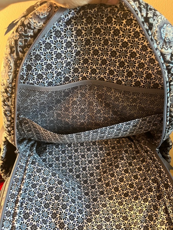 Vera Bradley Black and Gray Quilted Medallion Backpack main image 5